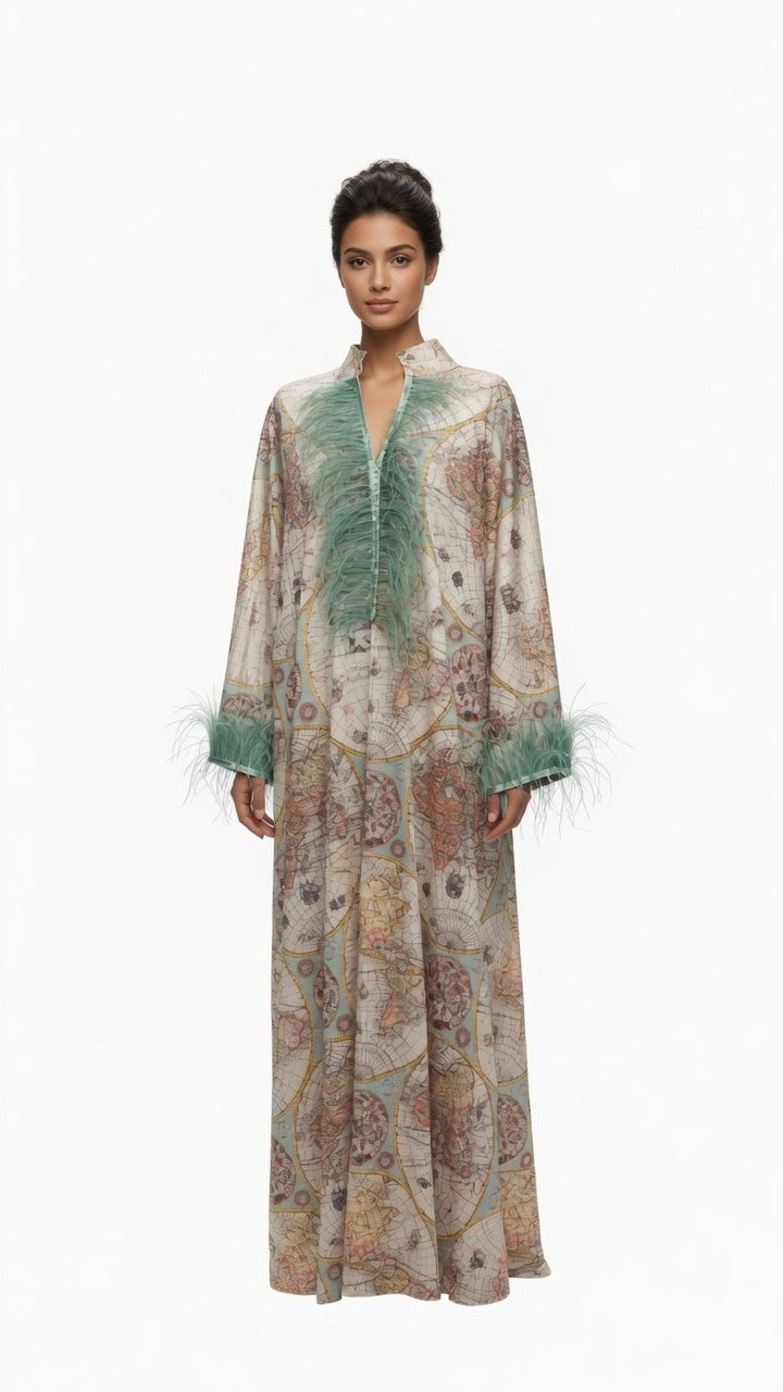 Elegant green feathers